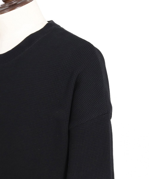 Jih Nunc(ジーヌンク)の「mlt5762- ヘビーオンスワッフルロングカットソー(JIH-R1197)(Tシャツ/カットソー・メンズ・ホワイト/ブラック/ライトベージュ/テラコッタ・L/M/S)」の17枚目の写真