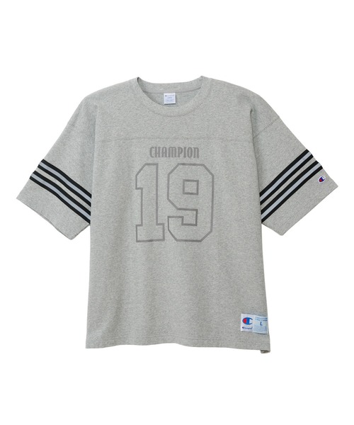 Champion(チャンピオン)の「【Champion/チャンピオン】メンズ アクションスタイル ハーフスリーブフットボールTシャツ(Tシャツ/カットソー・メンズ・グレー/ブラック/ホワイト・X-LARGE/LARGE/MEDIUM)」の3枚目の写真
