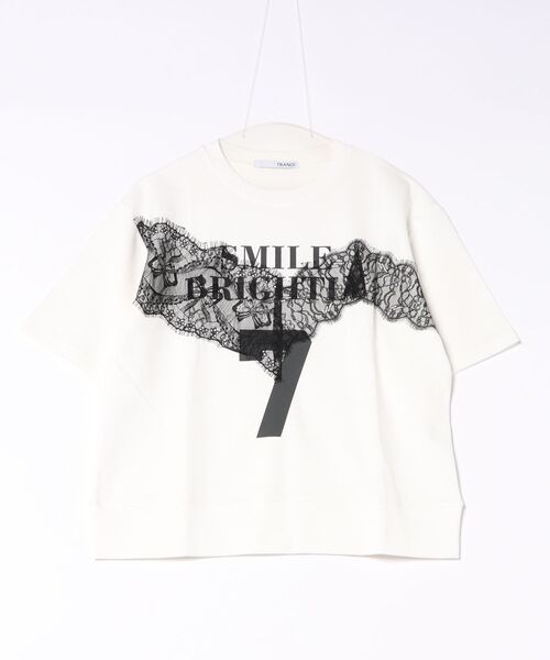 Jines(ジネス)の「セブンレースTシャツ(Tシャツ/カットソー・レディース・ブラック/ホワイト・38)」の1枚目の写真