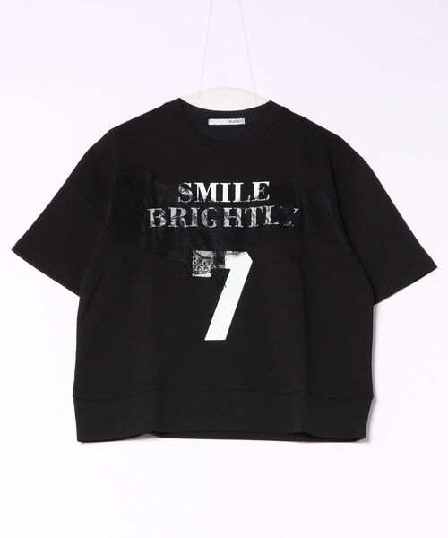 Jines(ジネス)の「セブンレースTシャツ(Tシャツ/カットソー・レディース・ブラック/ホワイト・38)」の2枚目の写真