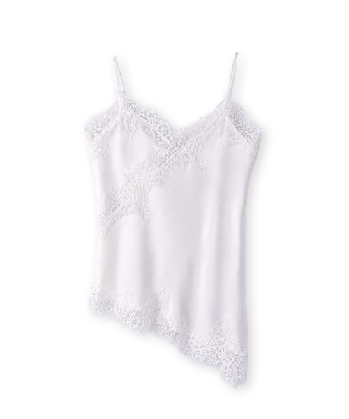marjour(マージュール)の「LAYERED SATIN LACE CAMISOLE(キャミソール・レディース・オフホワイト/ブラック・M)」の16枚目の写真