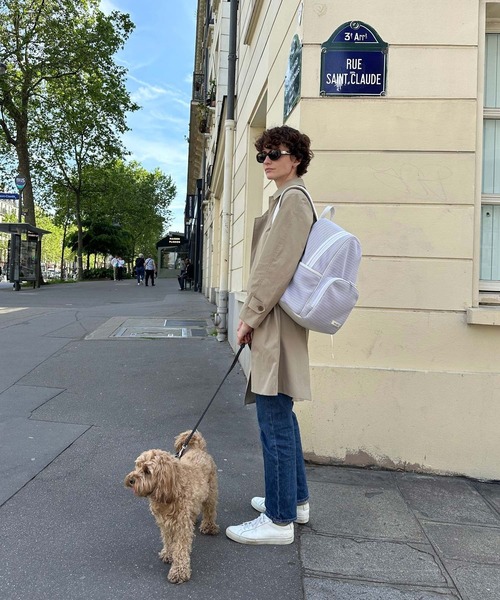 q bag paris(キューバッグパリ)の「nest louvre parents ネストルーブル ペアレンツ(バックパック/リュック・レディース・ライトグレー/ブラック/グレー/ダークグレー/ライトブラック/ライトベージュ・FREE)」の8枚目の写真