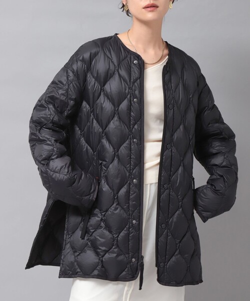 NOLLEY’S(ノーリーズ)の「【WEB&一部店舗限定色アイテム】【TAION/タイオン】M65ミドル丈ダウン(ダウンジャケット/コート・レディース・オフホワイト/オリーブ/ブラック・FREE)」の2枚目の写真