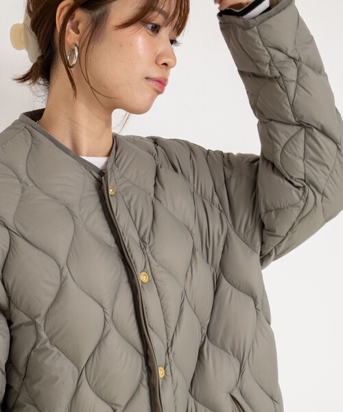 NOLLEY’S(ノーリーズ)の「【WEB&一部店舗限定色アイテム】【TAION/タイオン】M65ミドル丈ダウン(ダウンジャケット/コート・レディース・オフホワイト/オリーブ/ブラック・FREE)」の10枚目の写真