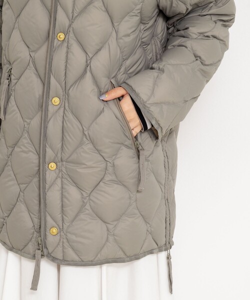 NOLLEY’S(ノーリーズ)の「【WEB&一部店舗限定色アイテム】【TAION/タイオン】M65ミドル丈ダウン(ダウンジャケット/コート・レディース・オフホワイト/オリーブ/ブラック・FREE)」の11枚目の写真