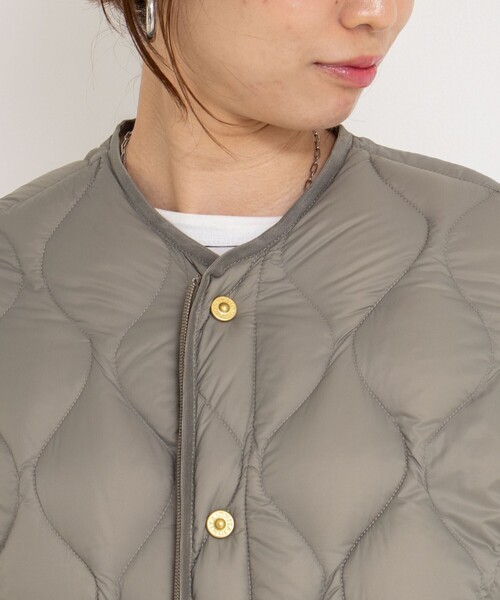 NOLLEY’S(ノーリーズ)の「【WEB&一部店舗限定色アイテム】【TAION/タイオン】M65ミドル丈ダウン(ダウンジャケット/コート・レディース・オフホワイト/オリーブ/ブラック・FREE)」の12枚目の写真