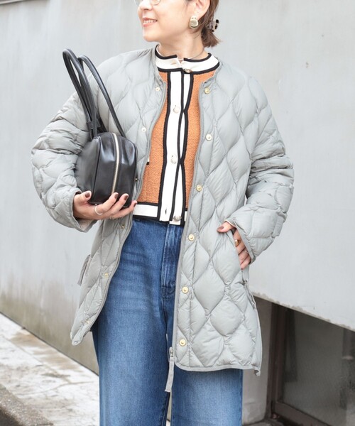 NOLLEY’S(ノーリーズ)の「【WEB&一部店舗限定色アイテム】【TAION/タイオン】M65ミドル丈ダウン(ダウンジャケット/コート・レディース・オフホワイト/オリーブ/ブラック・FREE)」の17枚目の写真