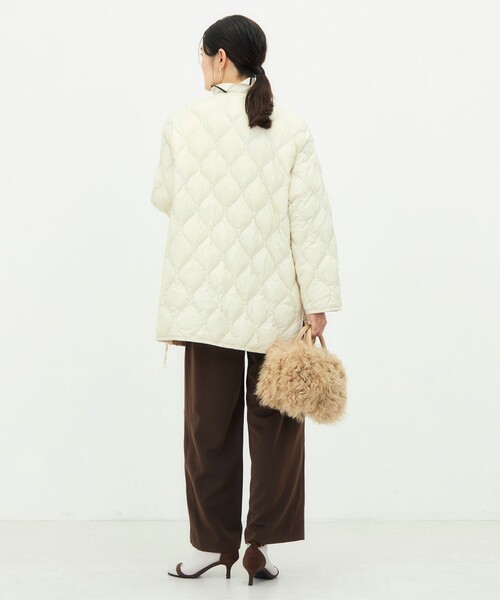 NOLLEY’S(ノーリーズ)の「【WEB&一部店舗限定色アイテム】【TAION/タイオン】M65ミドル丈ダウン(ダウンジャケット/コート・レディース・オフホワイト/オリーブ/ブラック・FREE)」の21枚目の写真
