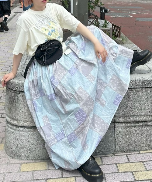 Alley Tokyo(アリートーキョー)の「ロンパース風子ヤギシャーリングT(Tシャツ/カットソー・レディース・ピンク/オフホワイト/スミクロ・FREE)」の22枚目の写真