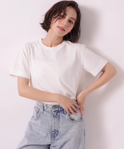 Arpege story(アルページュストーリー)の「〈着るスキンケア〉コンパクトフォルムTシャツ(Tシャツ/カットソー・レディース・ブラウン/ブラック/ホワイト・2)」の10枚目の写真