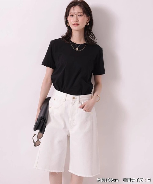 Arpege story(アルページュストーリー)の「〈着るスキンケア〉コンパクトフォルムTシャツ(Tシャツ/カットソー・レディース・ブラウン/ブラック/ホワイト・2)」の11枚目の写真