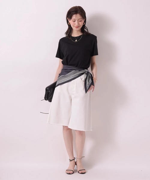 Arpege story(アルページュストーリー)の「〈着るスキンケア〉コンパクトフォルムTシャツ(Tシャツ/カットソー・レディース・ブラウン/ブラック/ホワイト・2)」の14枚目の写真