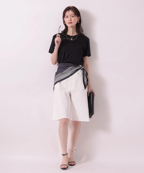 Arpege story(アルページュストーリー)の「〈着るスキンケア〉コンパクトフォルムTシャツ(Tシャツ/カットソー・レディース・ブラウン/ブラック/ホワイト・2)」の15枚目の写真