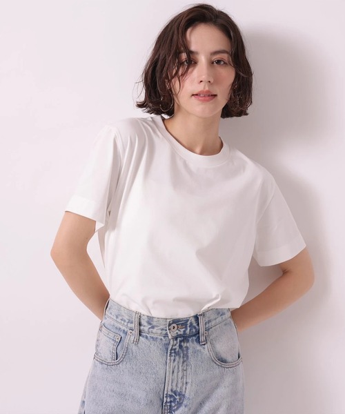 Arpege story(アルページュストーリー)の「〈着るスキンケア〉コンパクトフォルムTシャツ(Tシャツ/カットソー・レディース・ブラウン/ブラック/ホワイト・2)」の17枚目の写真