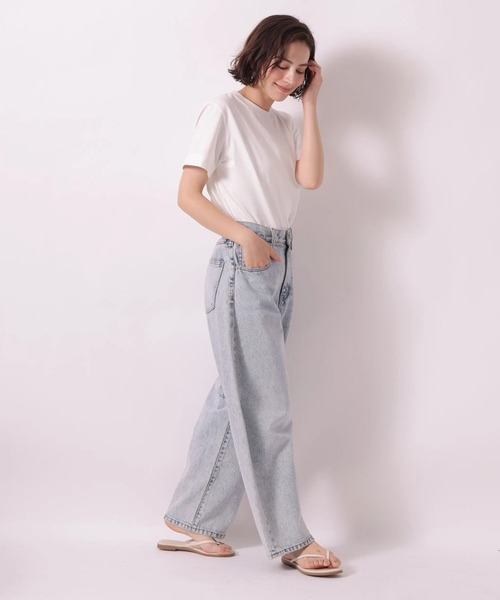 Arpege story(アルページュストーリー)の「〈着るスキンケア〉コンパクトフォルムTシャツ(Tシャツ/カットソー・レディース・ブラウン/ブラック/ホワイト・2)」の21枚目の写真