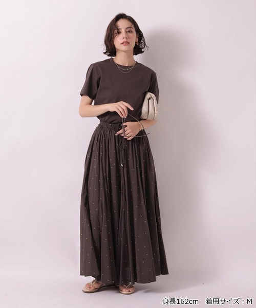 Arpege story(アルページュストーリー)の「〈着るスキンケア〉コンパクトフォルムTシャツ(Tシャツ/カットソー・レディース・ブラウン/ブラック/ホワイト・2)」の5枚目の写真