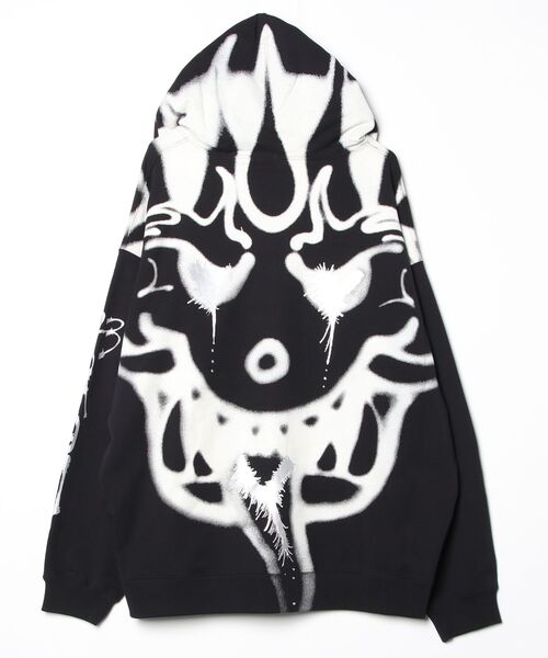 Y-3(ワイスリー)の「Y-3 CHITO GRAPHIC FRENCH TERRY ZIP HOODIE(パーカー・メンズ・ブラック・SMALL/MEDIUM/LARGE/X-LARGE/XX-LARGE/XX-SMALL/X-SMALL)」の2枚目の写真