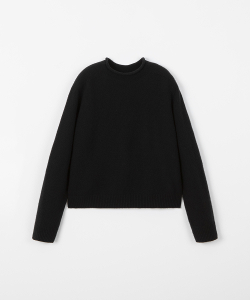 THEENDQUESTION(ジエンドクエスチョン)の「Half-neck wholegarment knit top / BLACK(ニット/セーター・レディース・その他・1/2)」の1枚目の写真