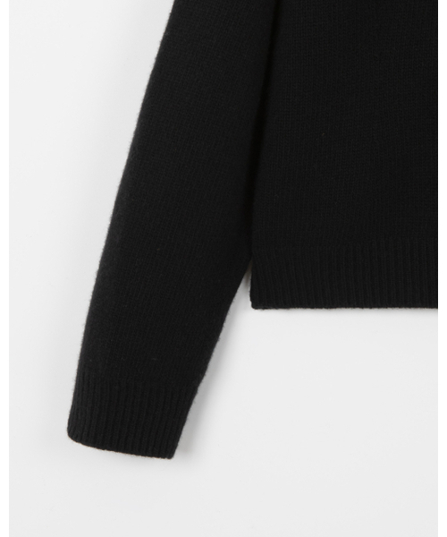THEENDQUESTION(ジエンドクエスチョン)の「Half-neck wholegarment knit top / BLACK(ニット/セーター・レディース・その他・1/2)」の4枚目の写真