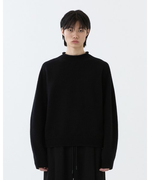 THEENDQUESTION(ジエンドクエスチョン)の「Half-neck wholegarment knit top / BLACK(ニット/セーター・レディース・その他・1/2)」の8枚目の写真