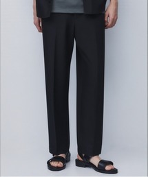 【数量限定】DRY SILK TAFFETA SEAMLESS PANTS |高級素材/シルク/撥水性/防シワ/接触冷感/軽量