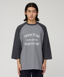 Snow Peak / Raglan Multi Color 3/4 T-Shirt マルチカラー ラグラン七分袖Tシャツ
