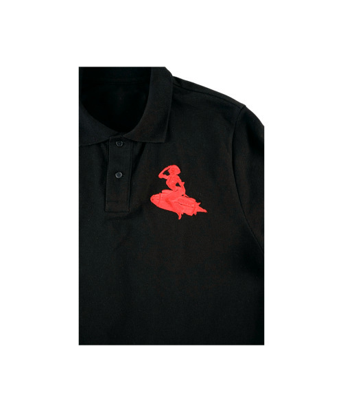 ERTR（イーアールティーアール）の「Cosmic Girl Pique T-Shirt Black（ポロシャツ・レディース・その他・MEDIUM/SMALL/LARGE）」の3枚目の写真