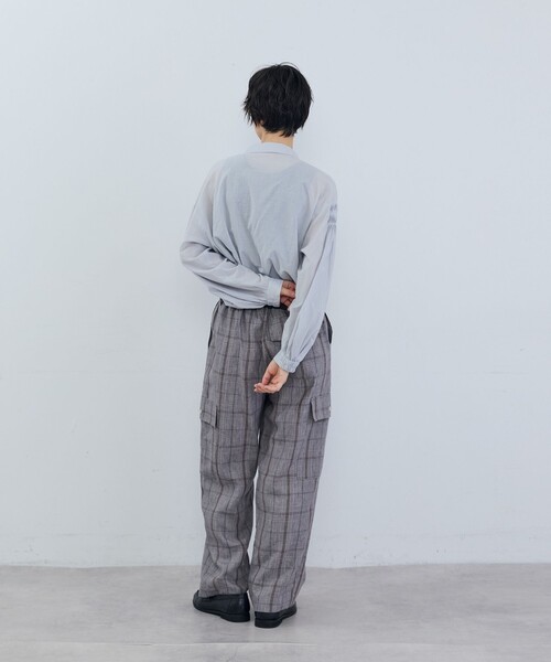 ADIEU TRISTESSE(アデュートリステス)の「リネンカーゴパンツ(カーゴパンツ・レディース・チェック/ピンク/カーキ/ブラウン・38)」の16枚目の写真