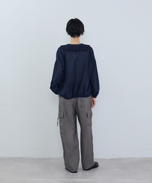 ADIEU TRISTESSE(アデュートリステス)の「リネンカーゴパンツ(カーゴパンツ・レディース・チェック/ピンク/カーキ/ブラウン・38)」の10枚目の写真