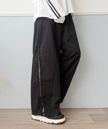 サイドレースワイドパンツ