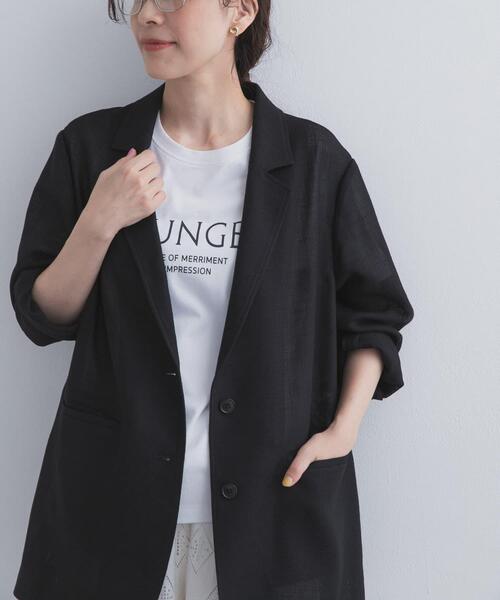 URBAN RESEARCH DOORS（アーバンリサーチドアーズ）の「カラミニュアンスジャケット（その他アウター・レディース・ブラック/グレー系その他・FREE）」の6枚目の写真