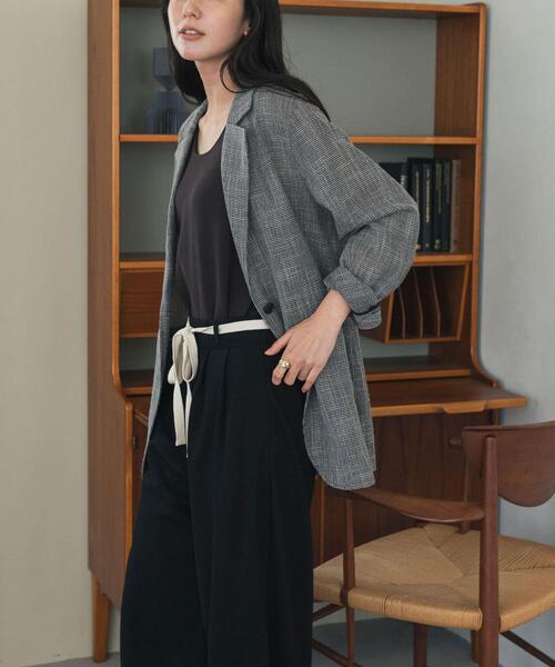 URBAN RESEARCH DOORS（アーバンリサーチドアーズ）の「カラミニュアンスジャケット（その他アウター・レディース・ブラック/グレー系その他・FREE）」の16枚目の写真