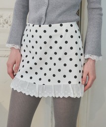 ドットレースSK/Polka-dot lace skirt