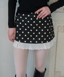 ドットレースSK/Polka-dot lace skirt