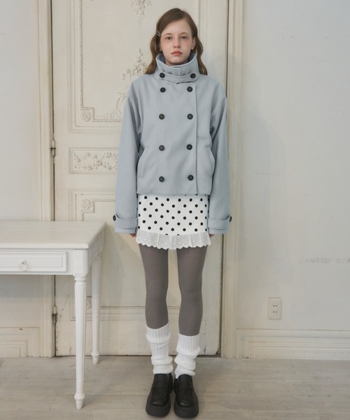 Birthday room（バースデイルーム）の「ドットレースSK/Polka-dot lace skirt（スカート・レディース・ホワイト/ブラック・FREE）」の9枚目の写真