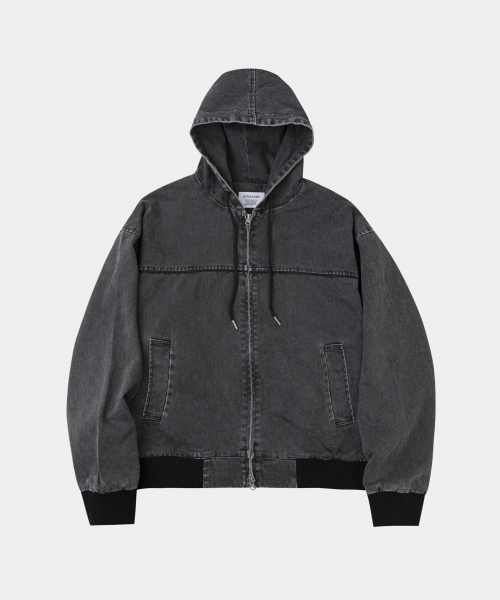 LETTERCOMO(レテルコモ)の「パイピングワークフードジャケットブラック(その他アウター・レディース・ブラック・MEDIUM/LARGE)」の1枚目の写真