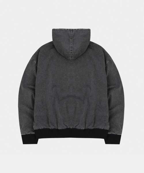 LETTERCOMO(レテルコモ)の「パイピングワークフードジャケットブラック(その他アウター・レディース・ブラック・MEDIUM/LARGE)」の2枚目の写真