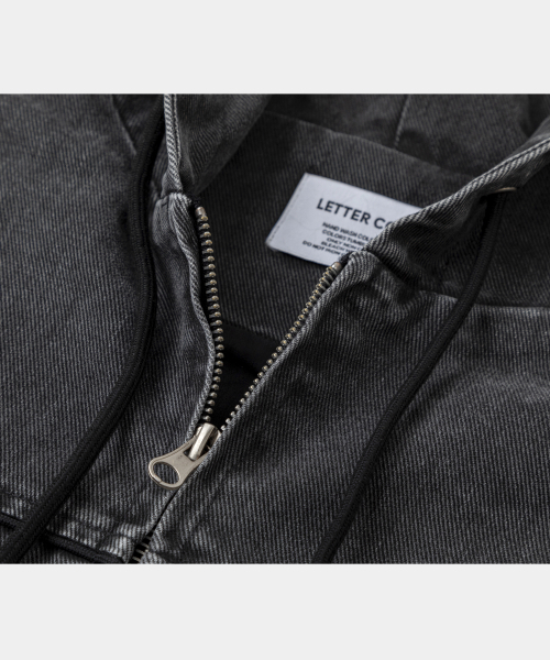 LETTERCOMO(レテルコモ)の「パイピングワークフードジャケットブラック(その他アウター・レディース・ブラック・MEDIUM/LARGE)」の3枚目の写真