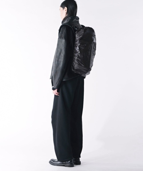 Cote&Ciel(コートエシエル)の「【cote&ciel/コートエシエル】 Ladon Tweed Black & Cream / リュック バックパック(バックパック/リュック・メンズ・グレー×ホワイト・FREE)」の4枚目の写真