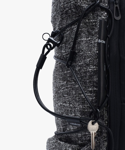 Cote&Ciel(コートエシエル)の「【cote&ciel/コートエシエル】 Ladon Tweed Black & Cream / リュック バックパック(バックパック/リュック・メンズ・グレー×ホワイト・FREE)」の13枚目の写真