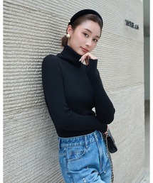 HIGH NECK SIMPLE KNIT(ハイネックシンプルニット)