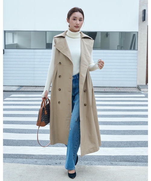 BIRTHDAY BASH（バースデイバッシュ）の「HIGH NECK SIMPLE KNIT（ハイネックシンプルニット）（ニット/セーター・レディース・ホワイト/ブラック・FREE）」の16枚目の写真