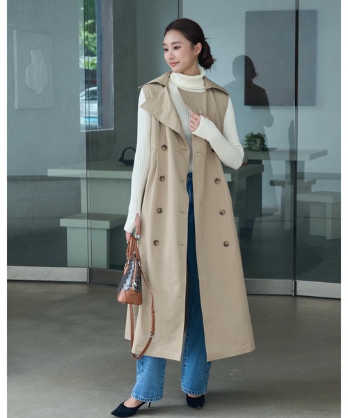 BIRTHDAY BASH（バースデイバッシュ）の「HIGH NECK SIMPLE KNIT（ハイネックシンプルニット）（ニット/セーター・レディース・ホワイト/ブラック・FREE）」の17枚目の写真
