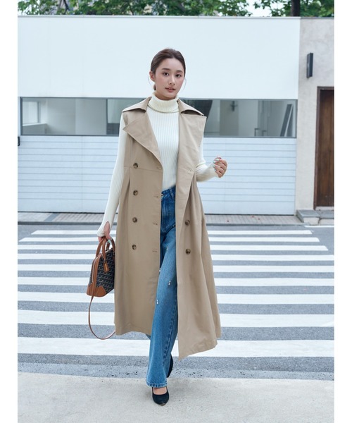 BIRTHDAY BASH（バースデイバッシュ）の「HIGH NECK SIMPLE KNIT（ハイネックシンプルニット）（ニット/セーター・レディース・ホワイト/ブラック・FREE）」の18枚目の写真