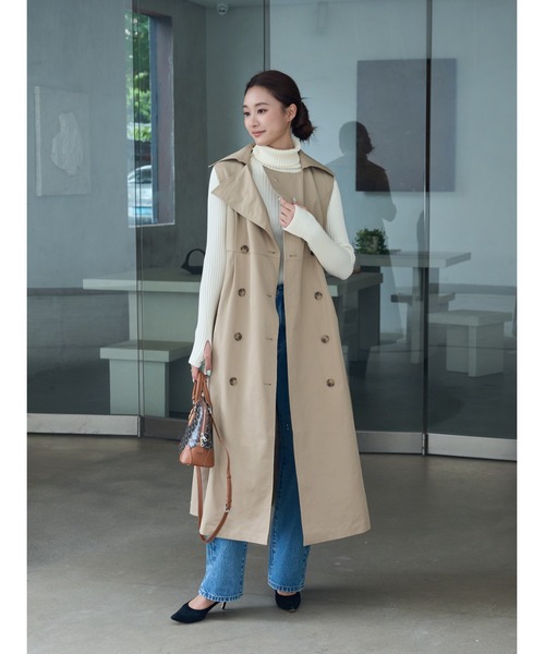 BIRTHDAY BASH（バースデイバッシュ）の「HIGH NECK SIMPLE KNIT（ハイネックシンプルニット）（ニット/セーター・レディース・ホワイト/ブラック・FREE）」の20枚目の写真