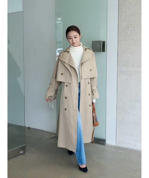 BIRTHDAY BASH（バースデイバッシュ）の「HIGH NECK SIMPLE KNIT（ハイネックシンプルニット）（ニット/セーター・レディース・ホワイト/ブラック・FREE）」の22枚目の写真