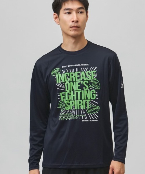 MoveSport(ムーブスポーツ)の「【別注】ムーブスポーツ MoveSport メッセージTシャツ 限定コラボ(Tシャツ/カットソー・メンズ・ホワイト/ネイビー/ブラック・M/L/LL/3L/S)」の3枚目の写真