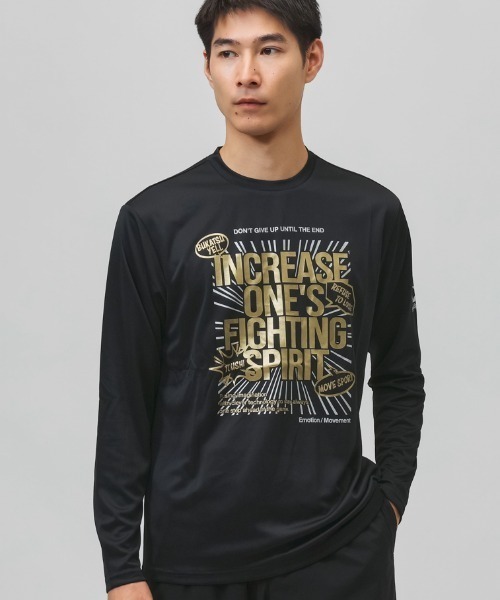 MoveSport(ムーブスポーツ)の「【別注】ムーブスポーツ MoveSport メッセージTシャツ 限定コラボ(Tシャツ/カットソー・メンズ・ホワイト/ネイビー/ブラック・M/L/LL/3L/S)」の1枚目の写真