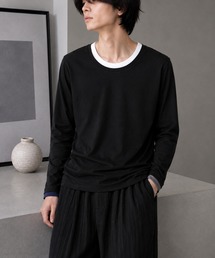 【Bls】 【ZM】【Bling Leads】レイヤード風 UネックロンTEE