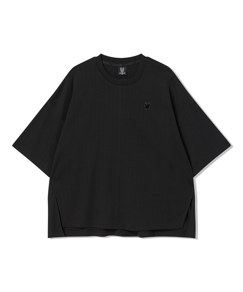 LIFE WORK(ライフワーク)の「女性)ハイドプリーツ半袖Tシャツ(Tシャツ/カットソー・レディース・カーキ/ブラック・FREE)」の2枚目の写真
